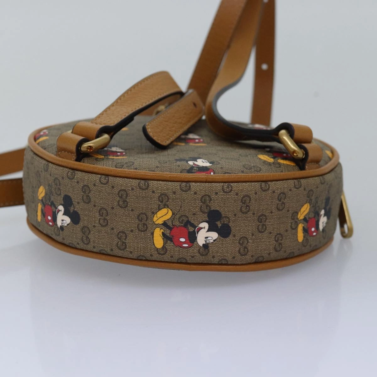 GUCCI Micro GG Supreme Disney Mini Backpack PVC Beige 603730  am6384S