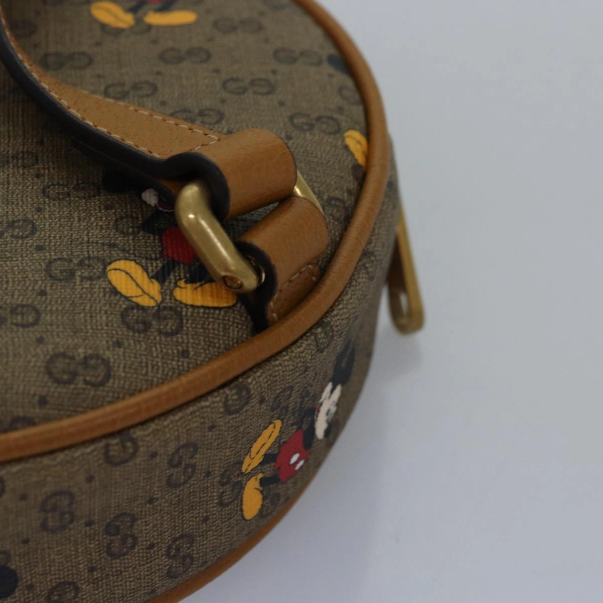 GUCCI Micro GG Supreme Disney Mini Backpack PVC Beige 603730  am6384S