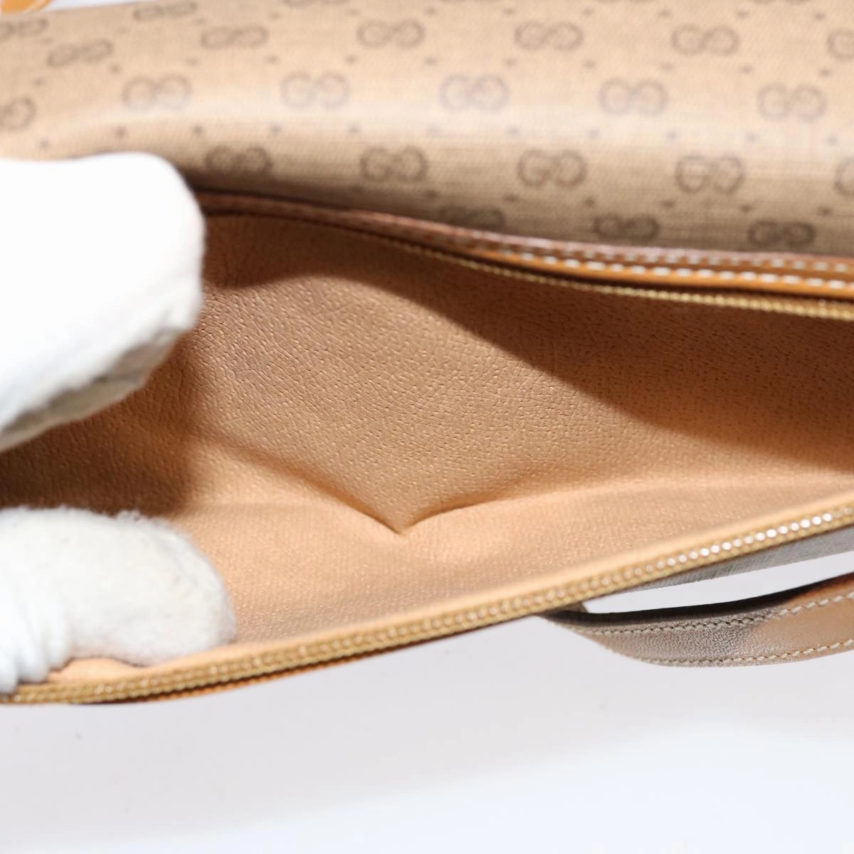 GUCCI Micro GG Supreme Shoulder Bag PVC Leather Beige 004 904 0261  ep4329