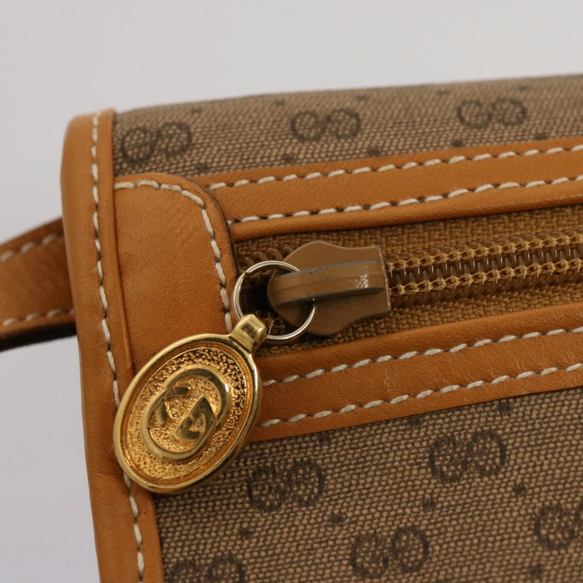 GUCCI Micro GG Supreme Shoulder Bag PVC Leather Beige 004 904 0261  ep4329