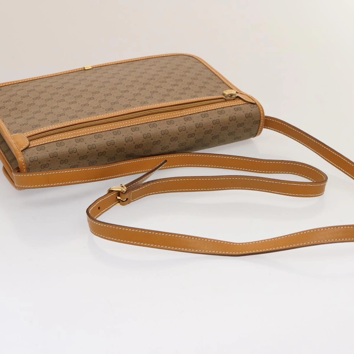 GUCCI Micro GG Supreme Shoulder Bag PVC Leather Beige 004 904 0261  ep4329
