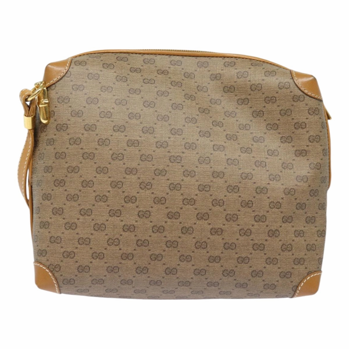 GUCCI Micro GG Supreme Shoulder Bag PVC Leather Beige 007 104 4916  th5164