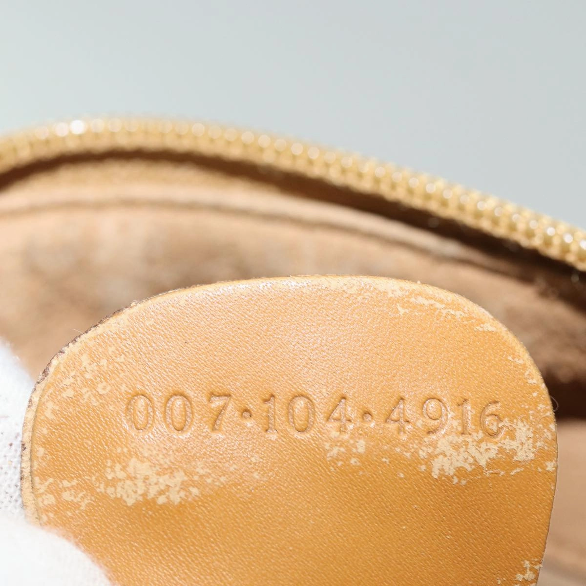 GUCCI Micro GG Supreme Shoulder Bag PVC Leather Beige 007 104 4916  th5164