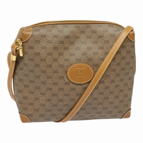 GUCCI Micro GG Supreme Shoulder Bag PVC Leather Beige 007 104 4916  th5164