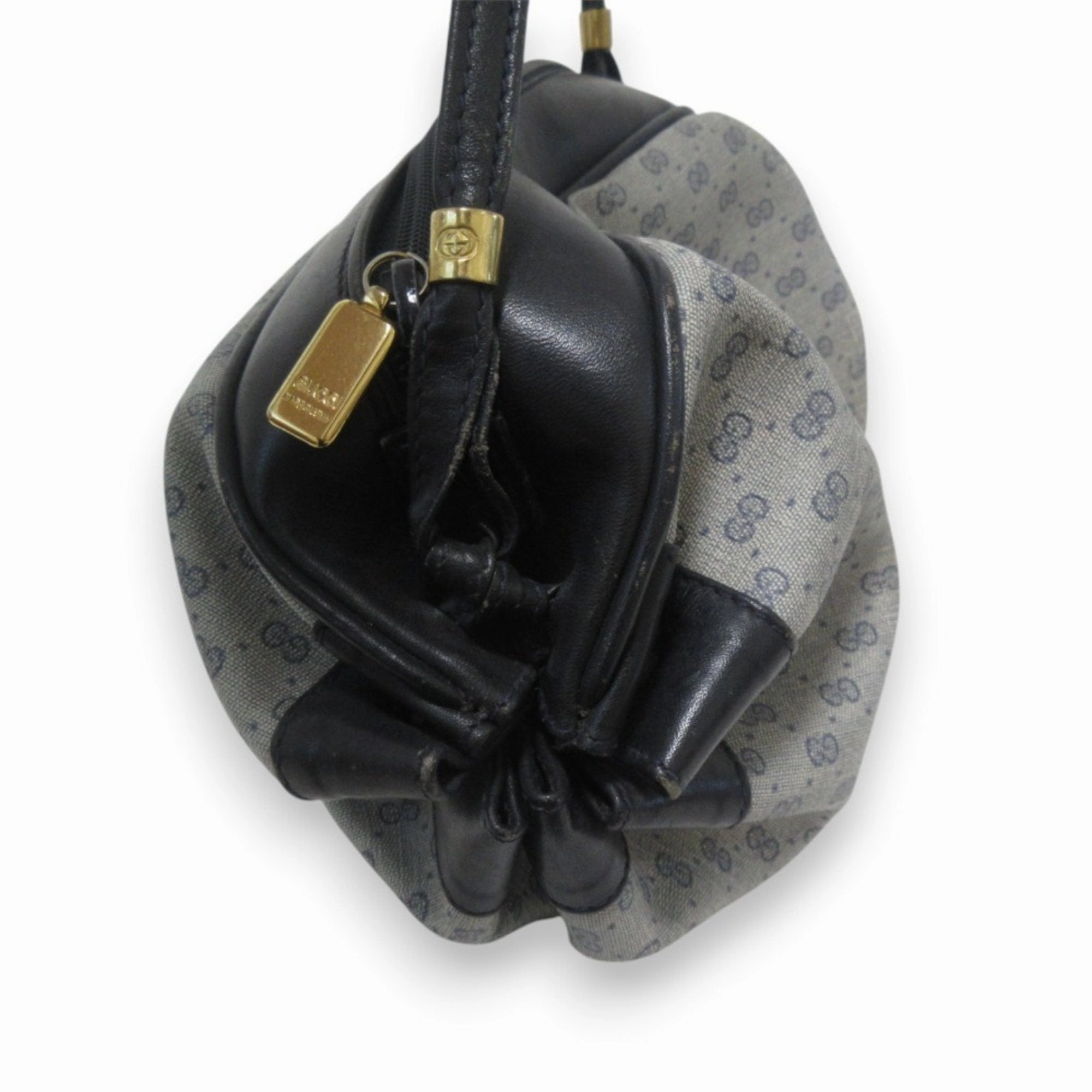 Gucci Microguccissima Navy Pvc Shoulder Bag (Pre-Owned)