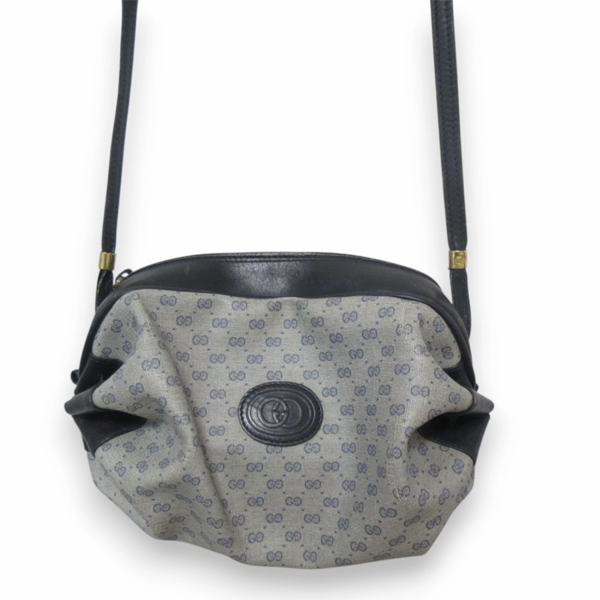 Gucci Microguccissima Navy Pvc Shoulder Bag (Pre-Owned)