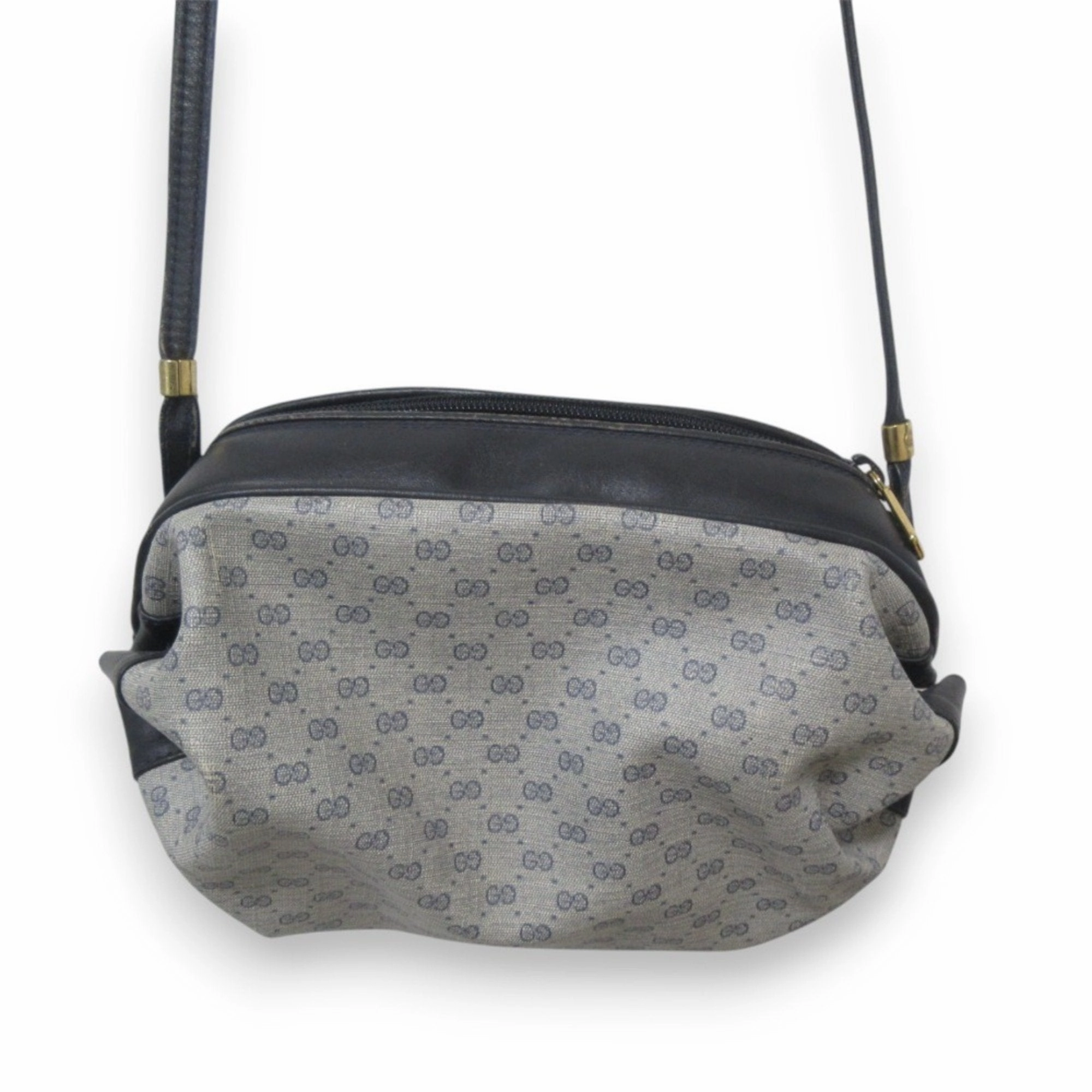Gucci Microguccissima Navy Pvc Shoulder Bag (Pre-Owned)
