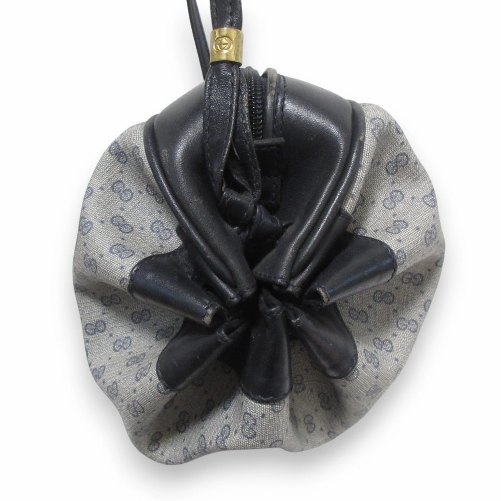 Gucci Microguccissima Navy Pvc Shoulder Bag (Pre-Owned)