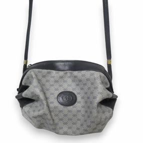 Gucci Microguccissima Navy Pvc Shoulder Bag (Pre-Owned)