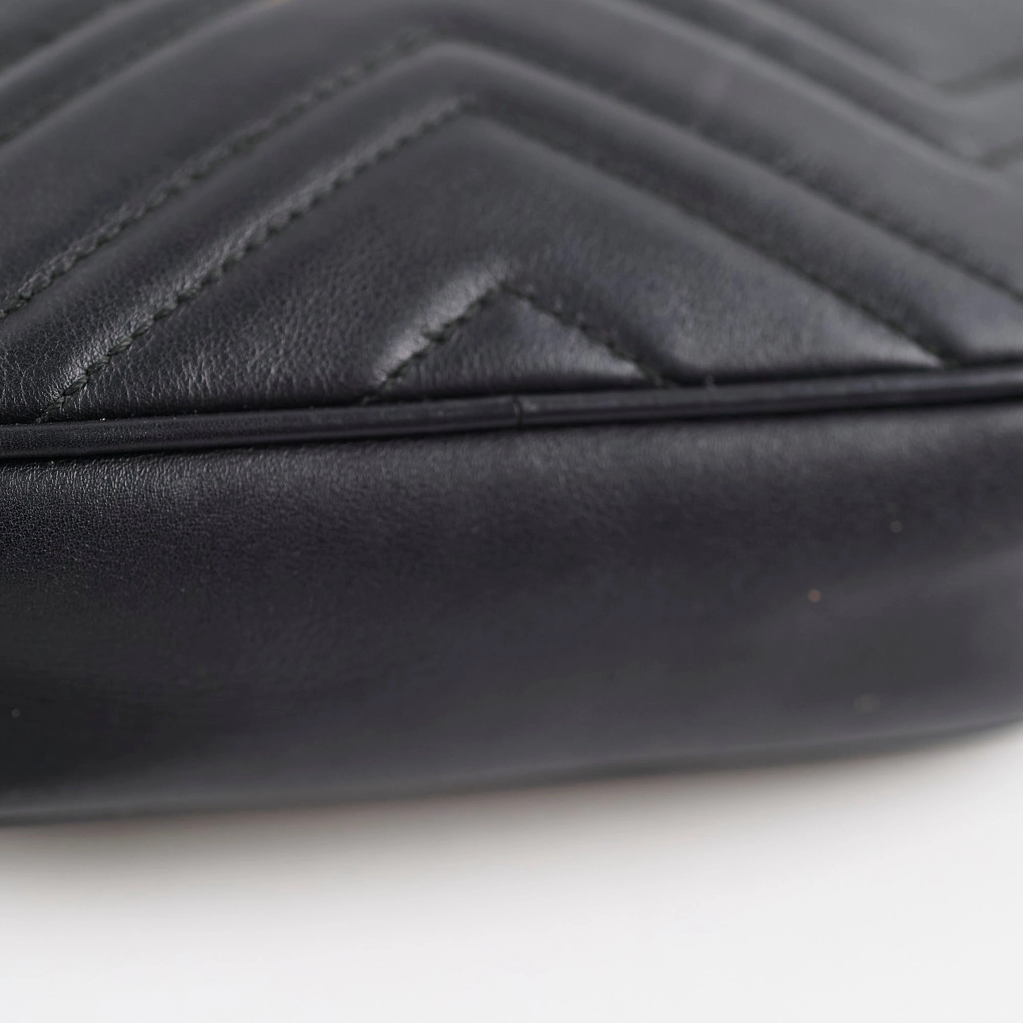 Gucci Mini Marmont Camera Bag Black