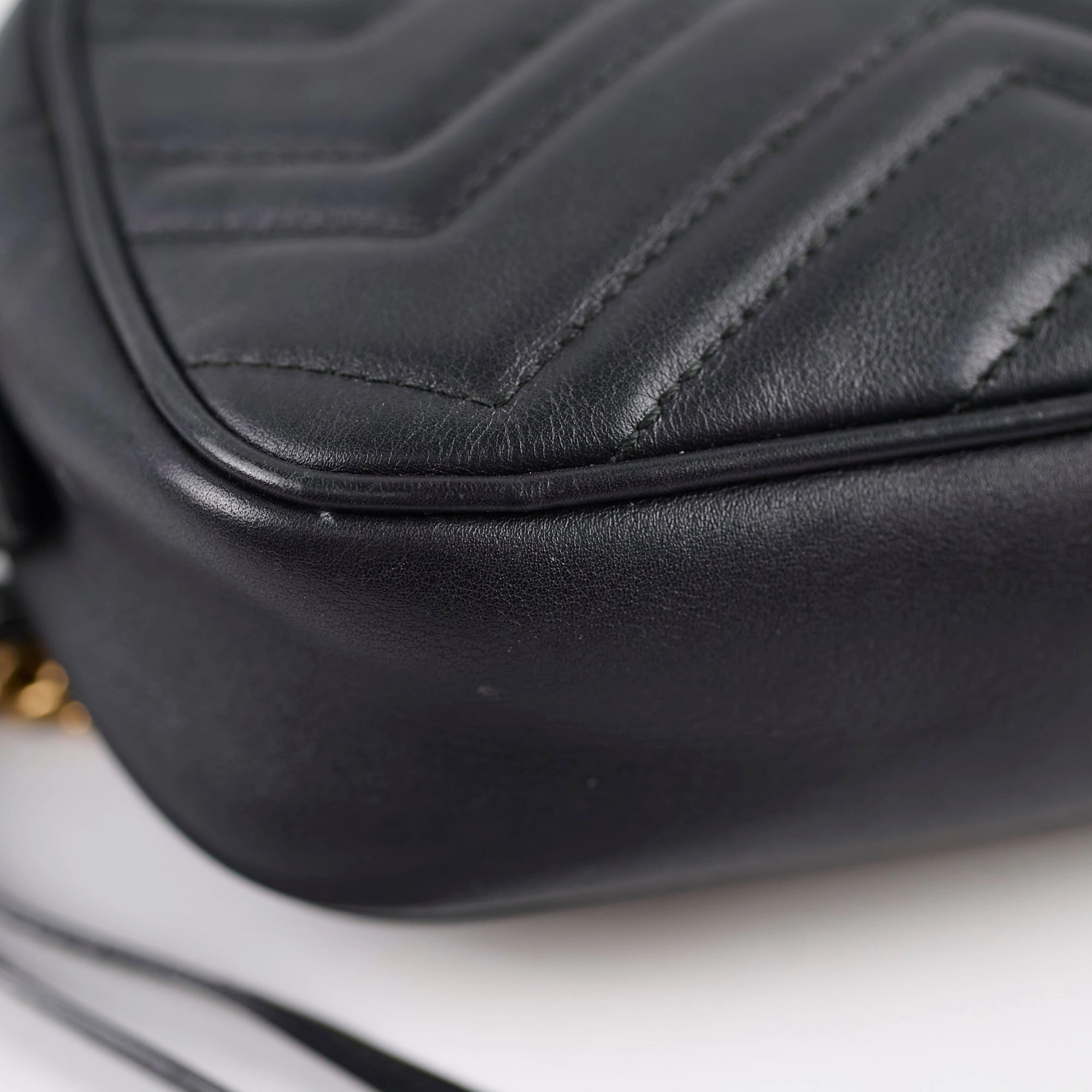 Gucci Mini Marmont Camera Bag Black