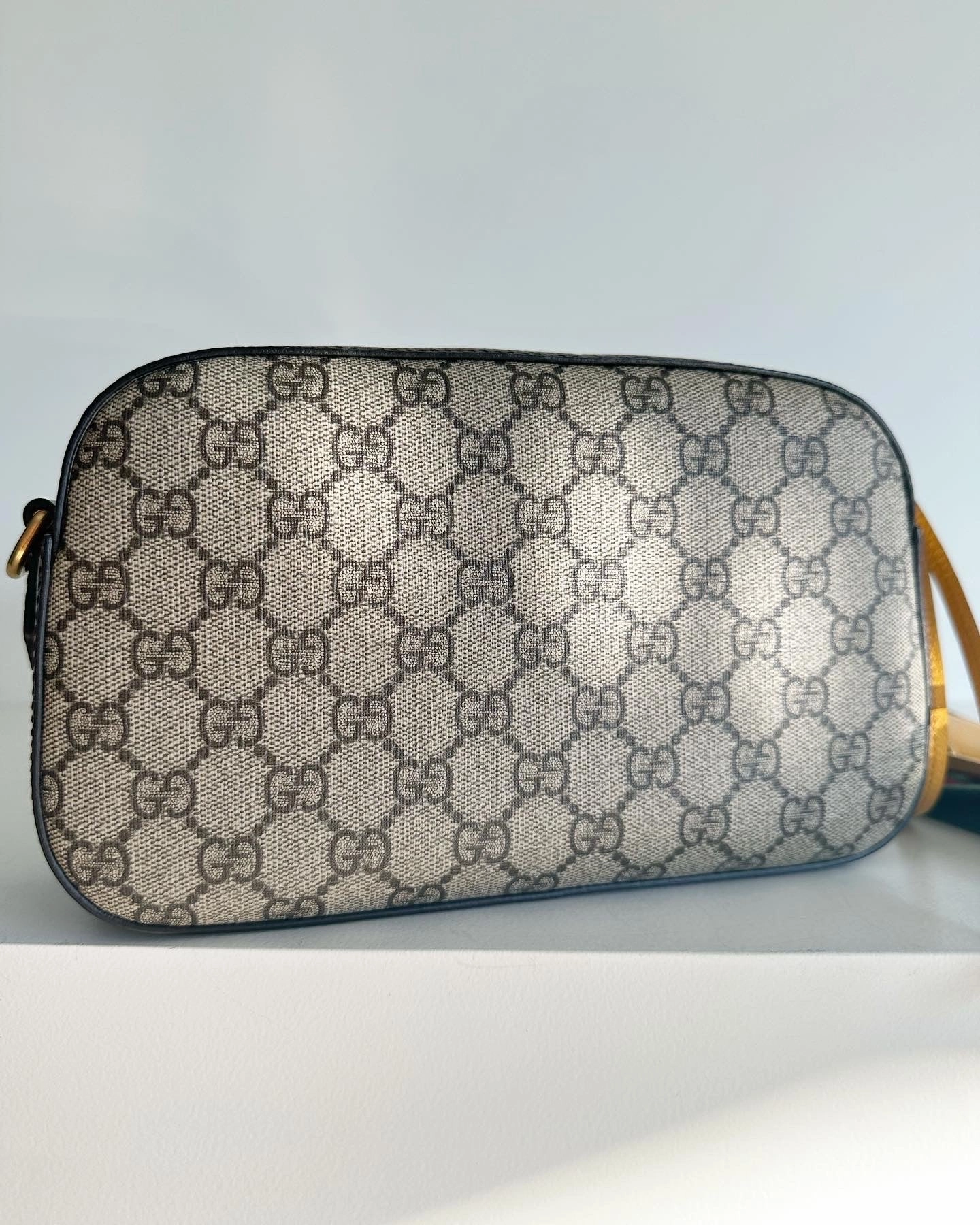 GUCCI Neo Vintage GG Supreme leather-canvas shoulder bag