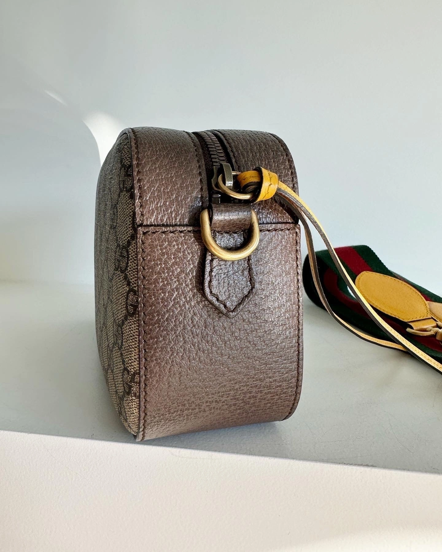 GUCCI Neo Vintage GG Supreme leather-canvas shoulder bag