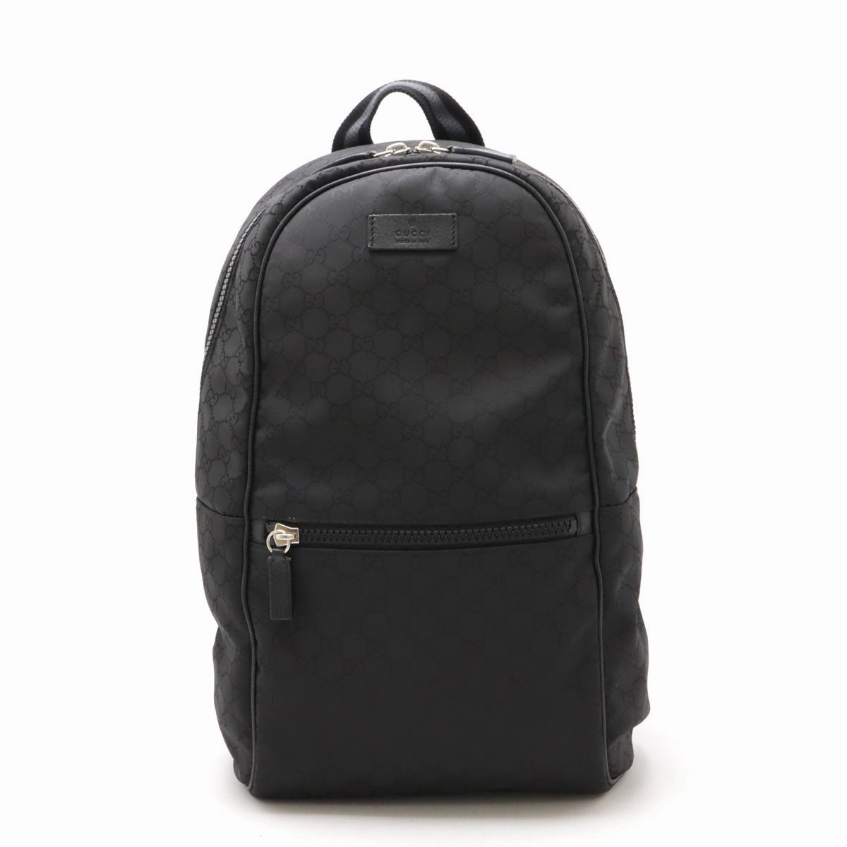 Gucci Nylon Leather Backpack Black