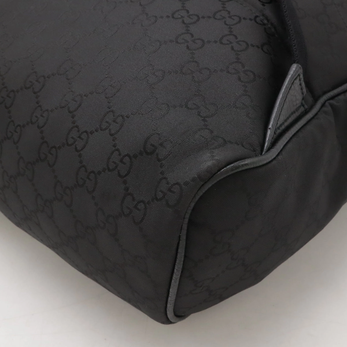 Gucci Nylon Leather Backpack Black