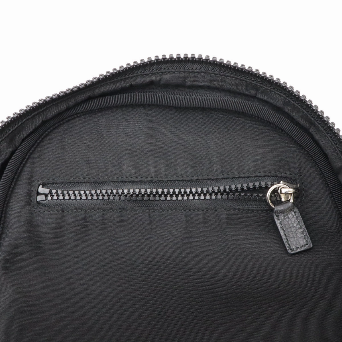 Gucci Nylon Leather Backpack Black