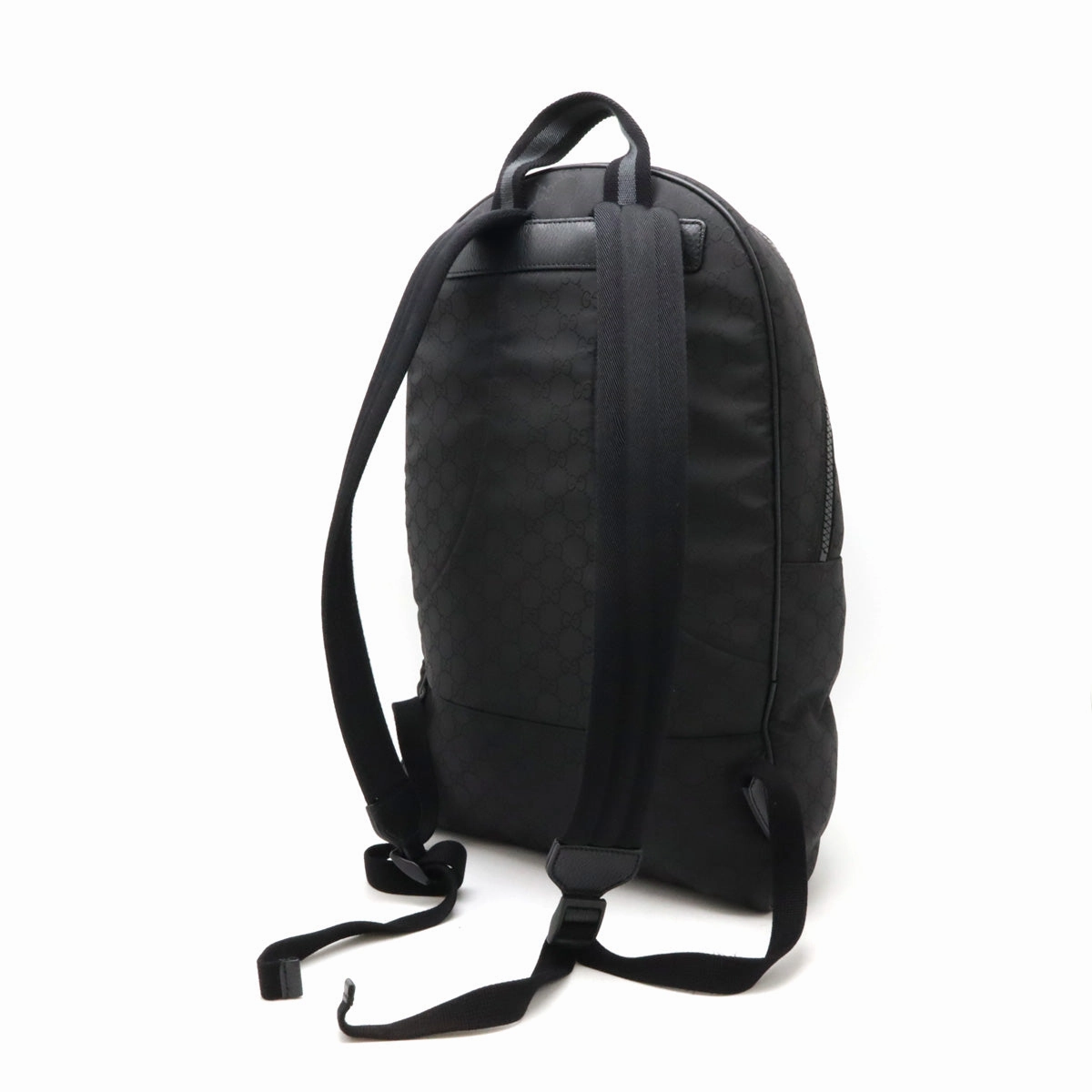 Gucci Nylon Leather Backpack Black