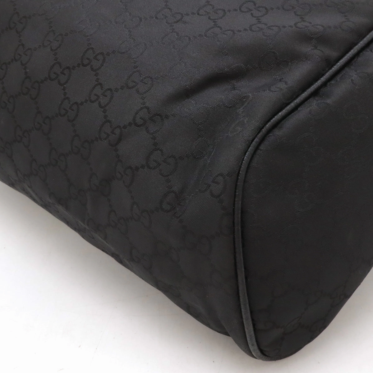 Gucci Nylon Leather GG Backpack Black