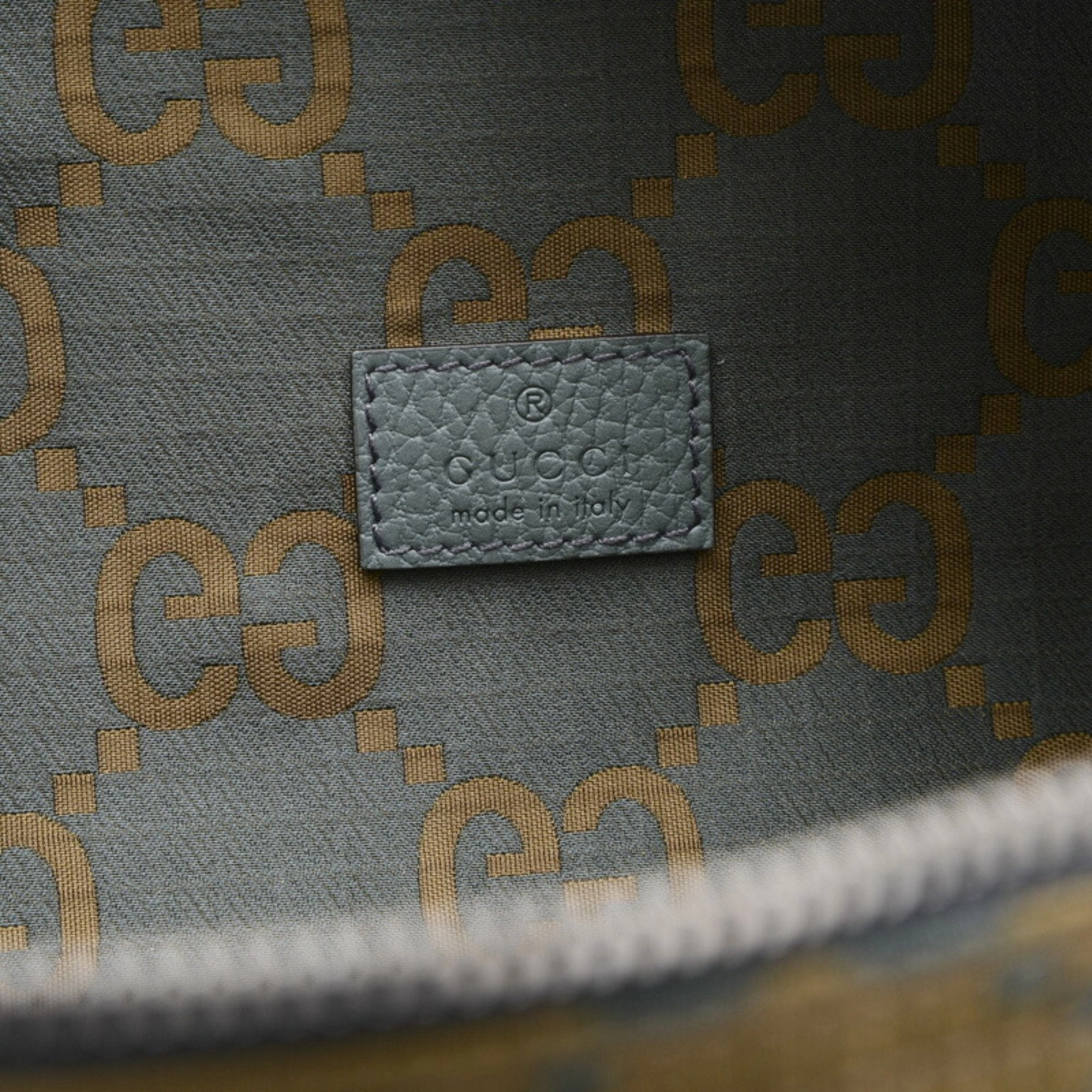 Gucci  Nylon Leather Shoulder Bag (Pre-Owned)