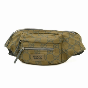 Gucci  Nylon Leather Shoulder Bag (Pre-Owned)