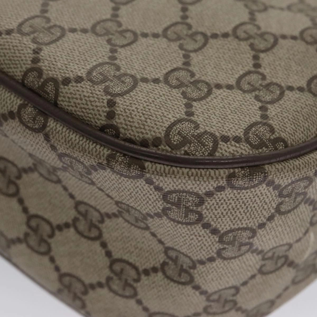 Gucci Ophidia Beige Canvas Shoulder Bag ()