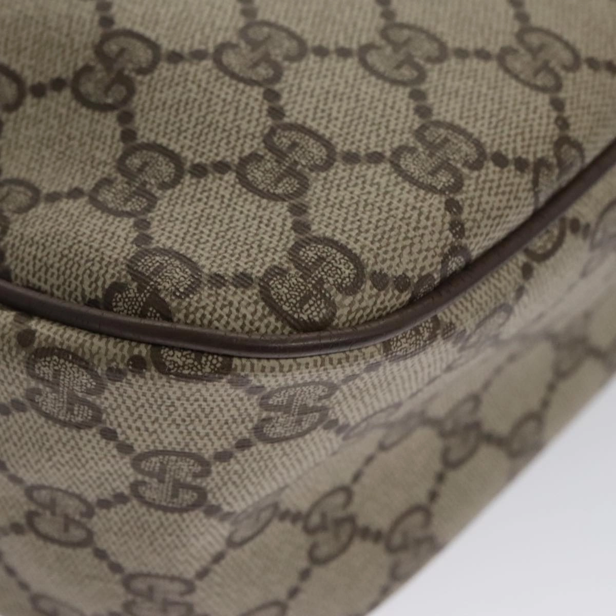 Gucci Ophidia Beige Canvas Shoulder Bag ()