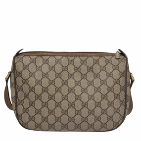 Gucci Ophidia Beige Canvas Shoulder Bag ()