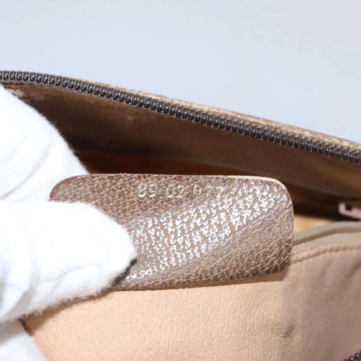 Gucci Ophidia Beige Canvas Shoulder Bag ()