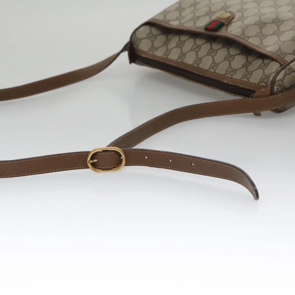 Gucci Ophidia Beige Canvas Shoulder Bag ()