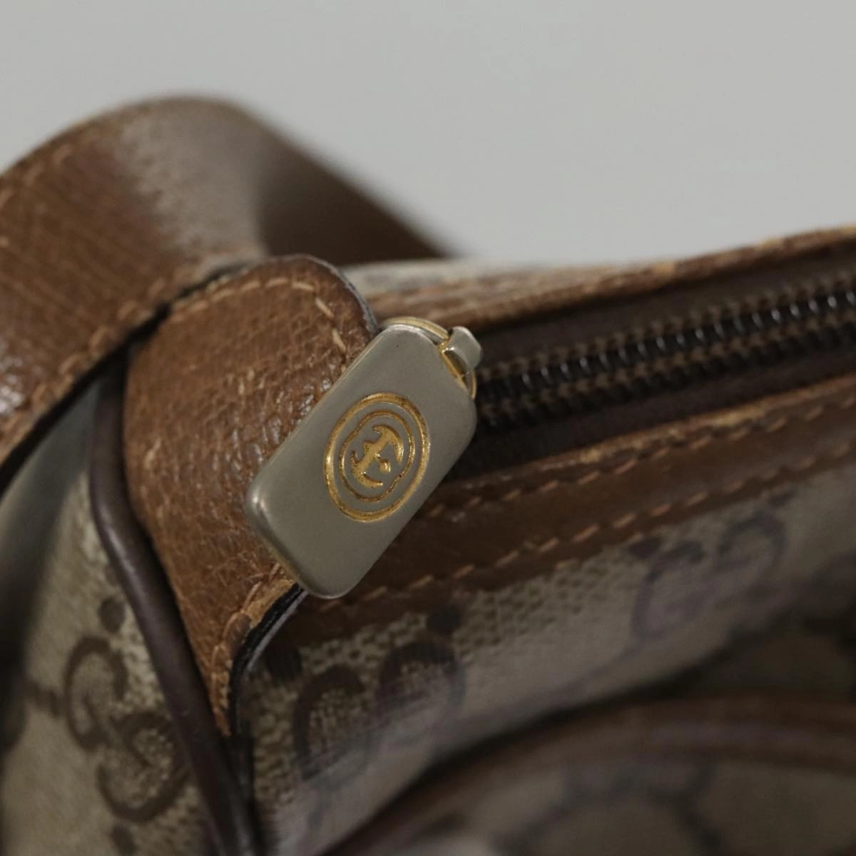 Gucci Ophidia Beige Canvas Shoulder Bag ()