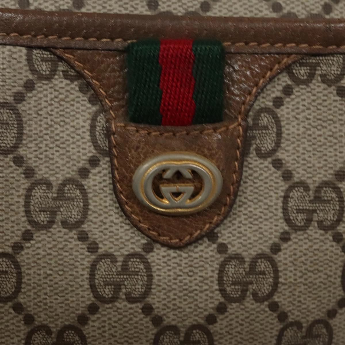 Gucci Ophidia Beige Canvas Shoulder Bag ()