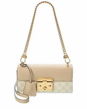 Gucci Padlock Mini GG Supreme Canvas & Leather Shoulder Bag