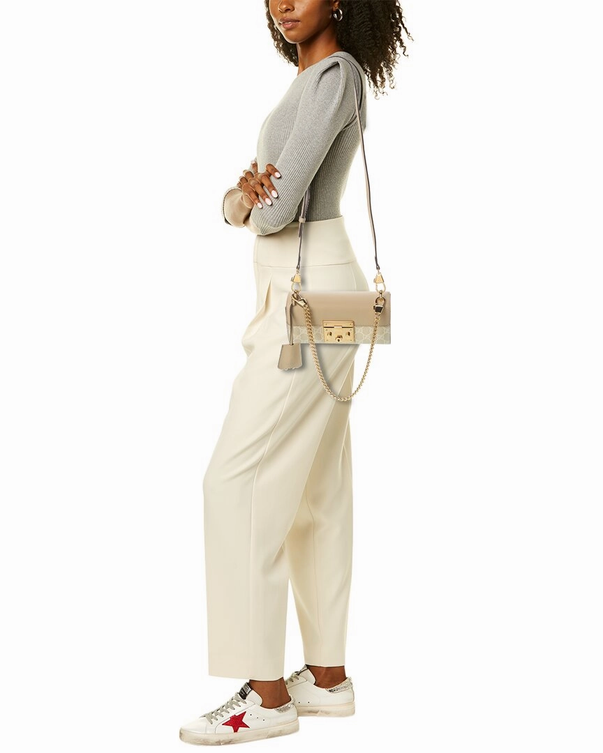 Gucci Padlock Mini GG Supreme Canvas & Leather Shoulder Bag