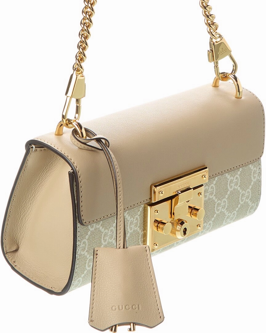 Gucci Padlock Mini GG Supreme Canvas & Leather Shoulder Bag
