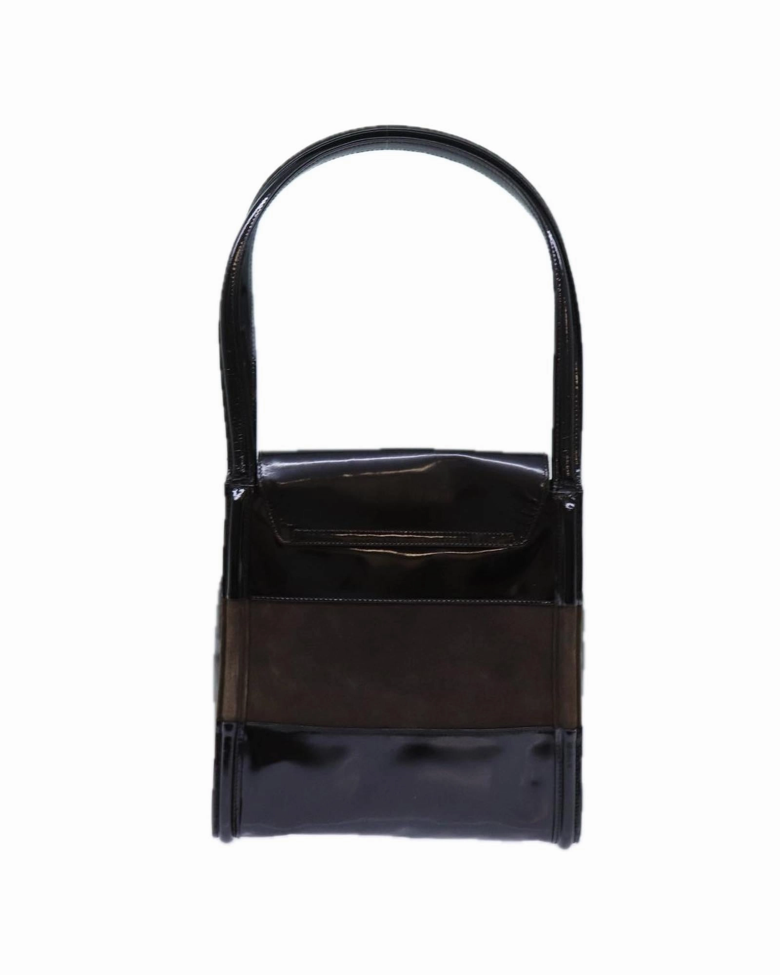 Gucci Patent Leather Suede Shoulder Bag