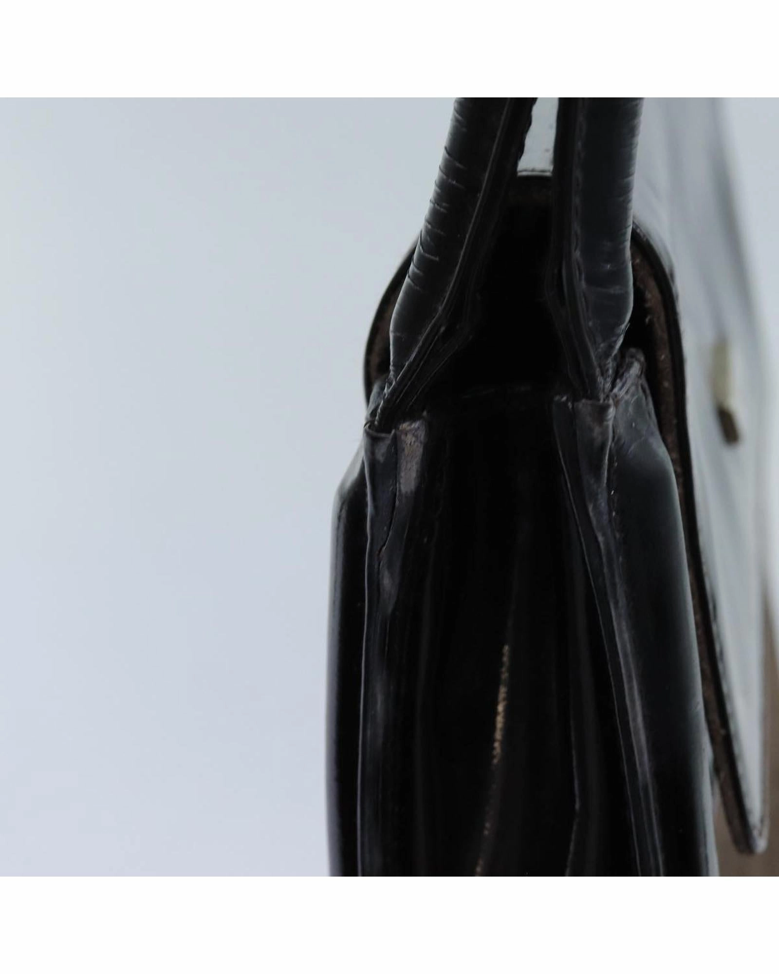 Gucci Patent Leather Suede Shoulder Bag