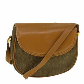 GUCCI Shoulder Bag Coated Canvas Brown 007 58 0074  am5132