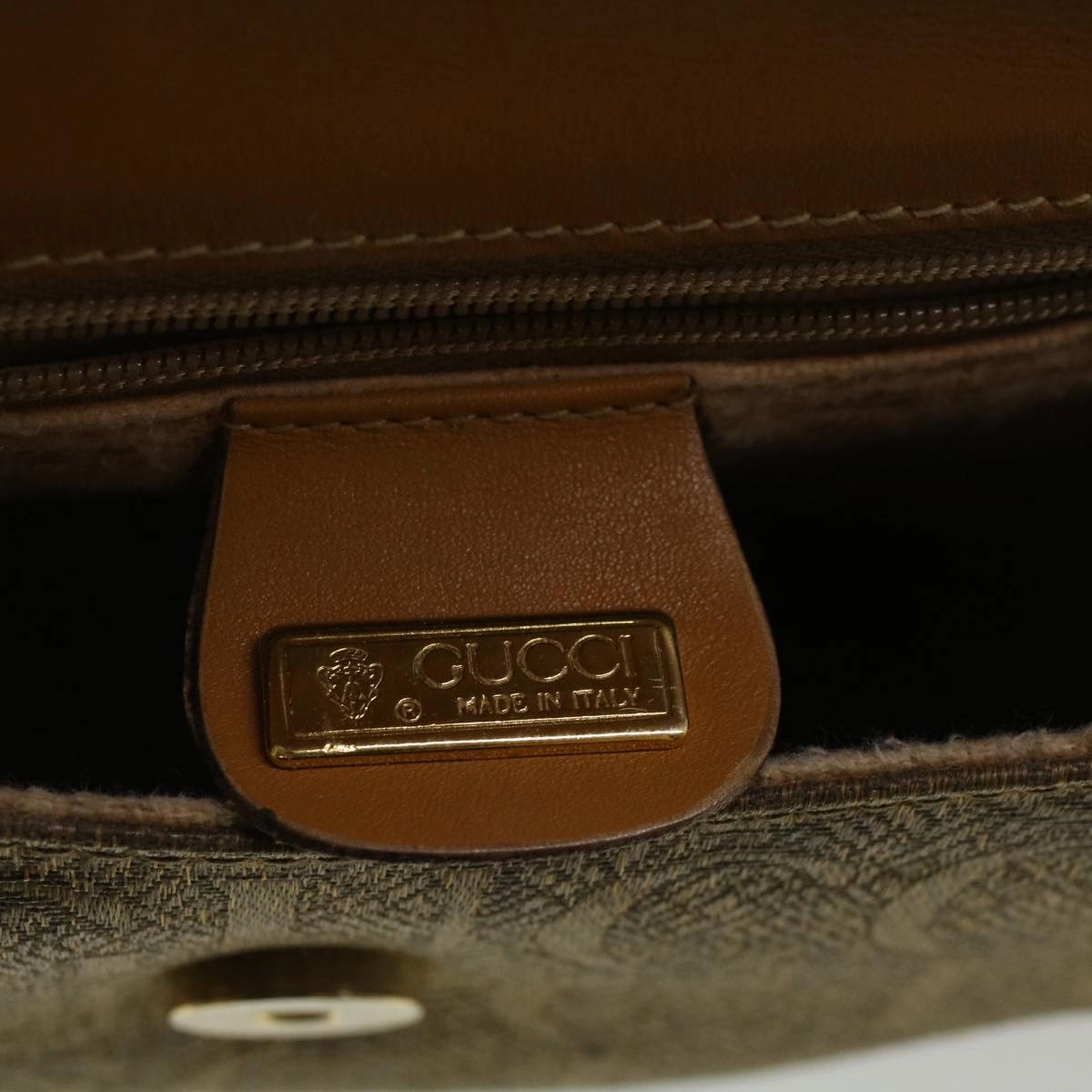 GUCCI Shoulder Bag Coated Canvas Brown 007 58 0074  am5132
