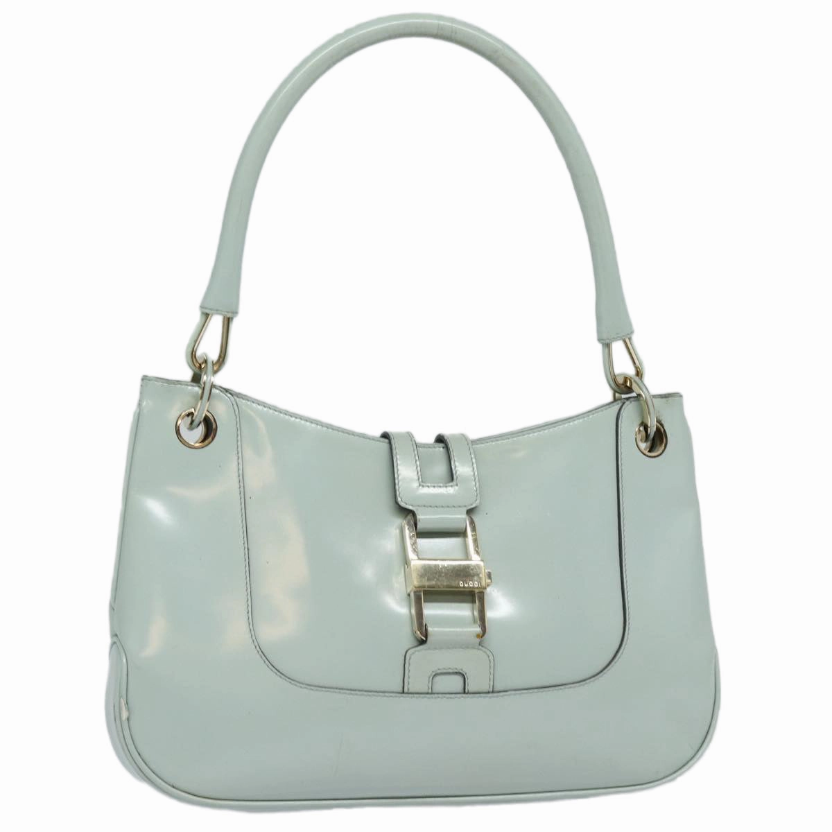 GUCCI Shoulder Bag Enamel Blue Gold 001 4150  86524