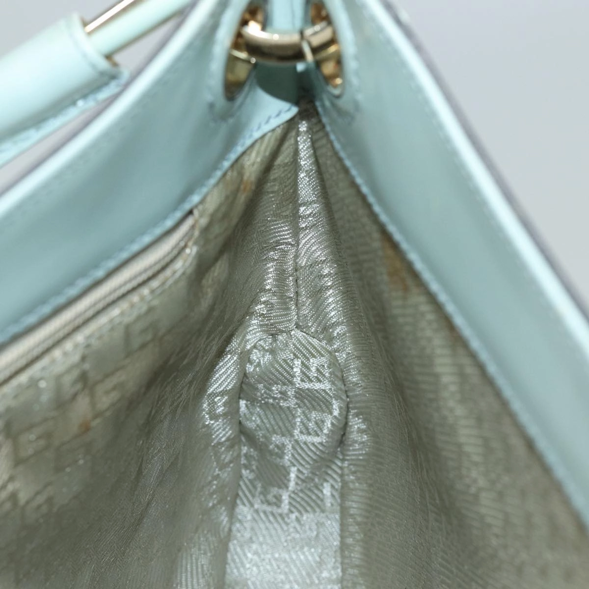GUCCI Shoulder Bag Enamel Blue Gold 001 4150  86524