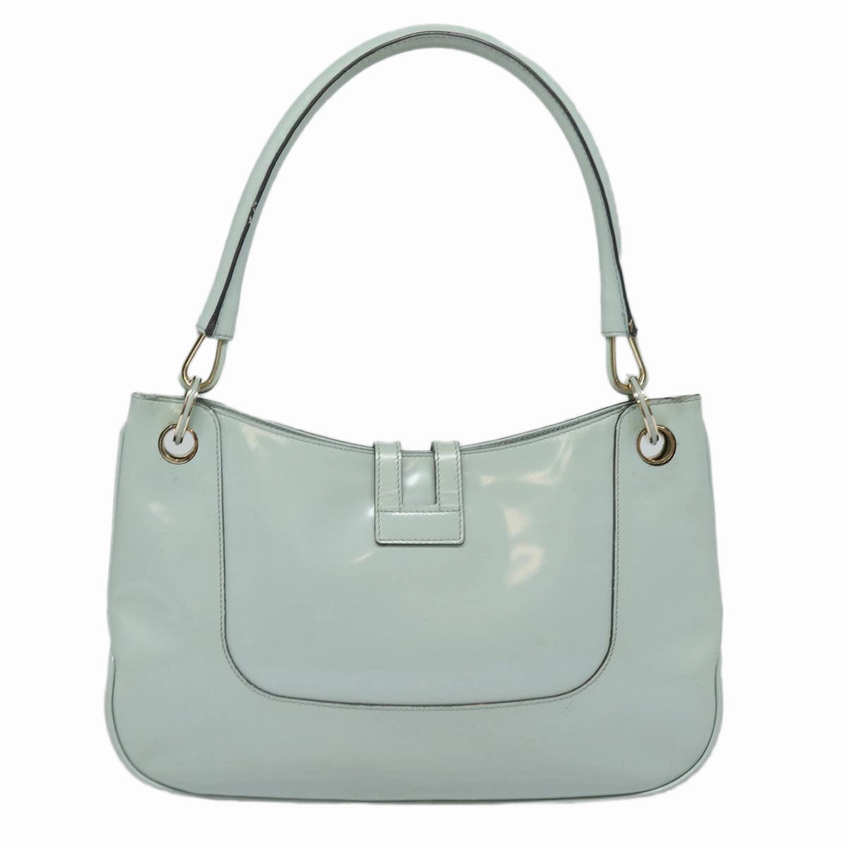 GUCCI Shoulder Bag Enamel Blue Gold 001 4150  86524
