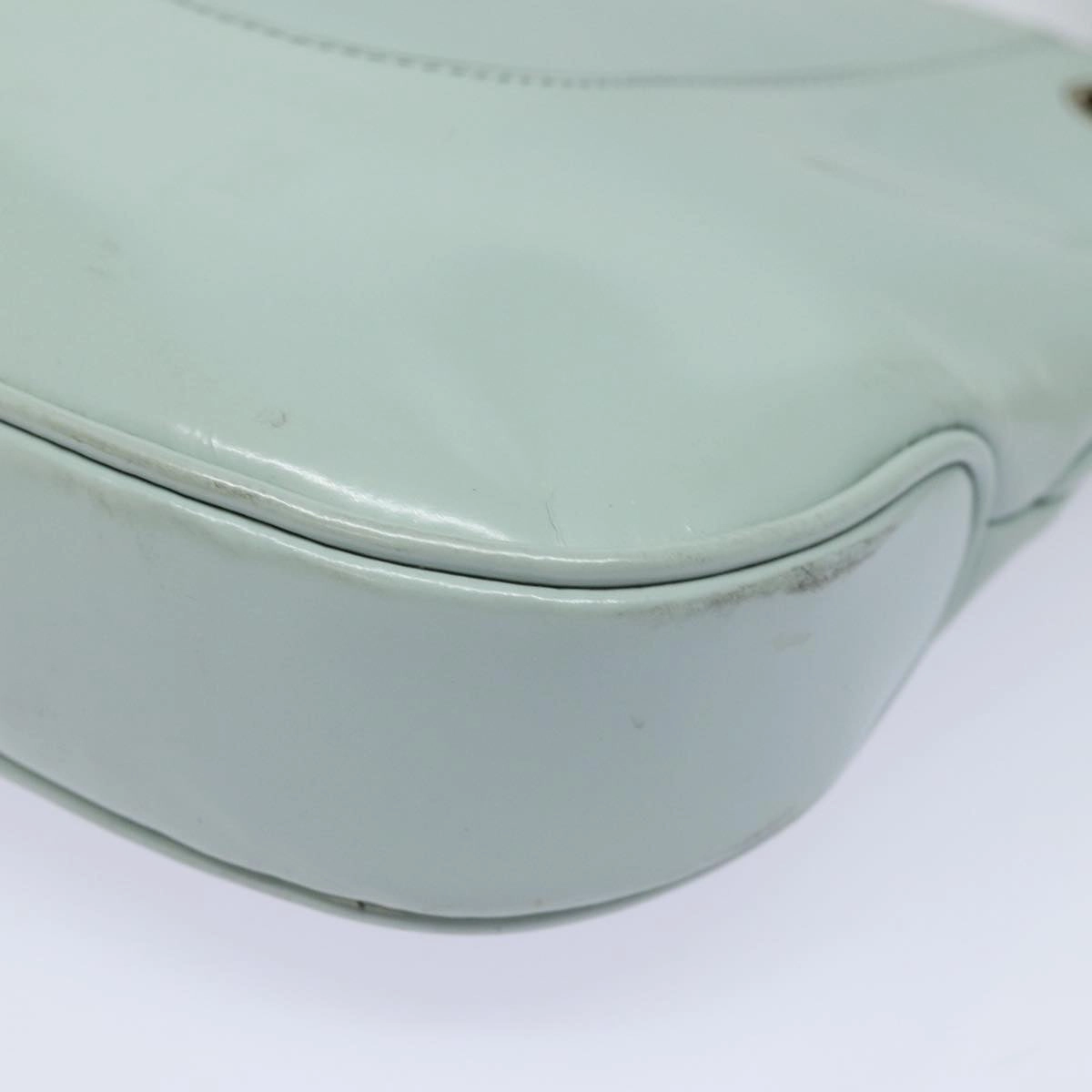 GUCCI Shoulder Bag Enamel Blue Gold 001 4150  86524