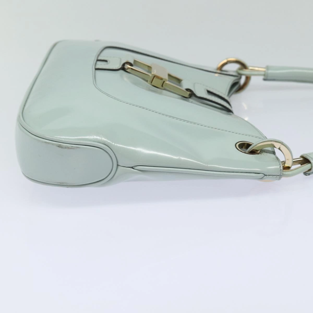 GUCCI Shoulder Bag Enamel Blue Gold 001 4150  86524