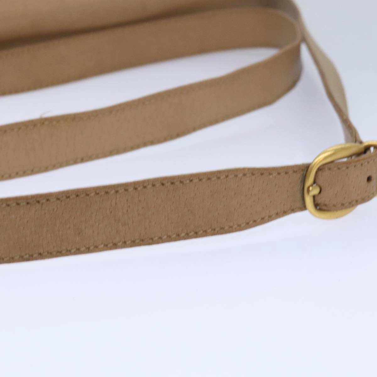 GUCCI Shoulder Bag Leather Beige  fm3502