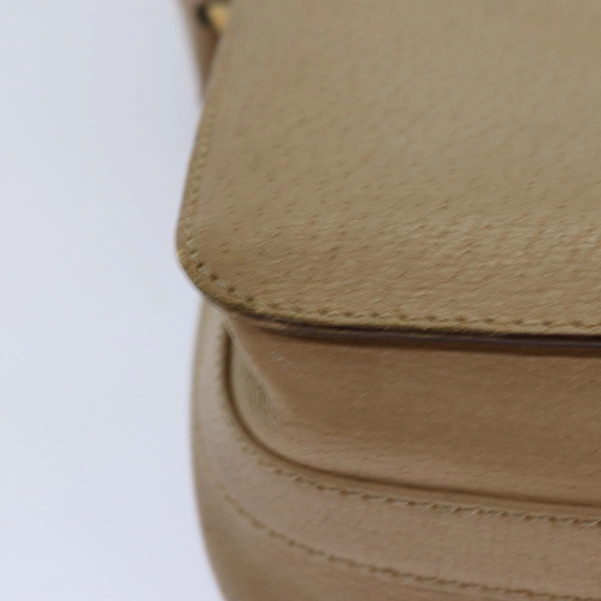 GUCCI Shoulder Bag Leather Beige  fm3502
