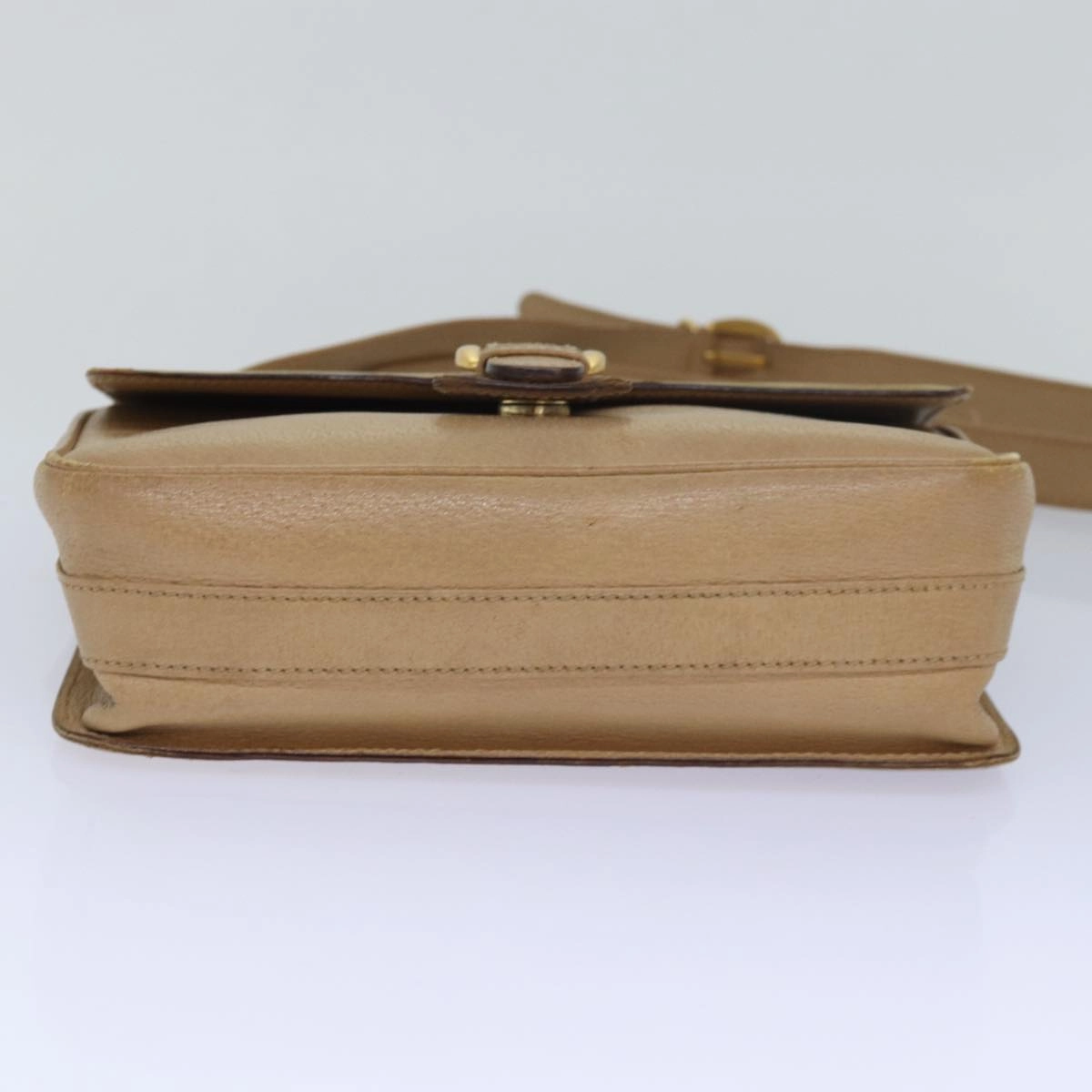 GUCCI Shoulder Bag Leather Beige  fm3502