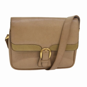 GUCCI Shoulder Bag Leather Beige  fm3502