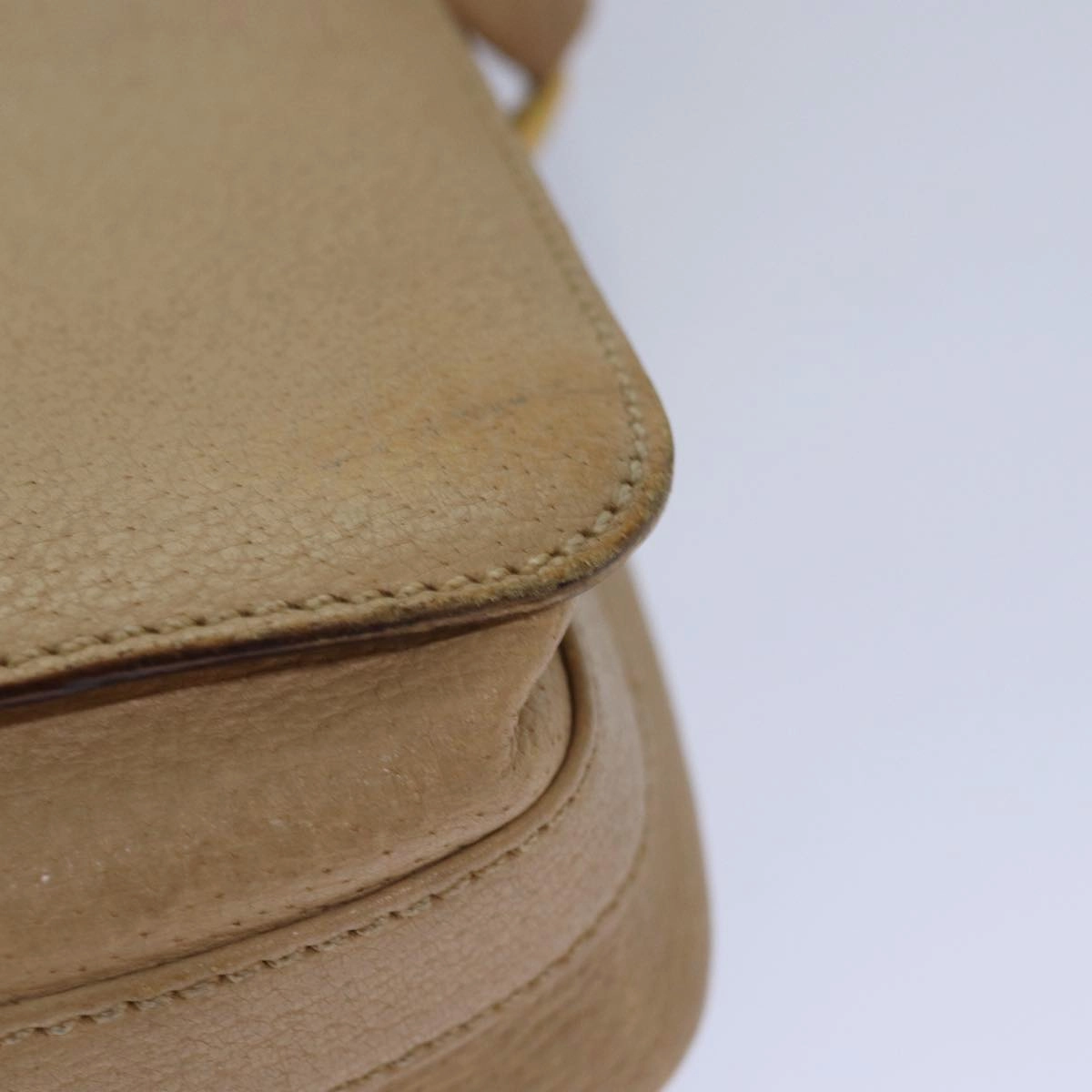 GUCCI Shoulder Bag Leather Beige  fm3502