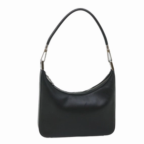GUCCI Shoulder Bag Leather Black 001 3812  am5115