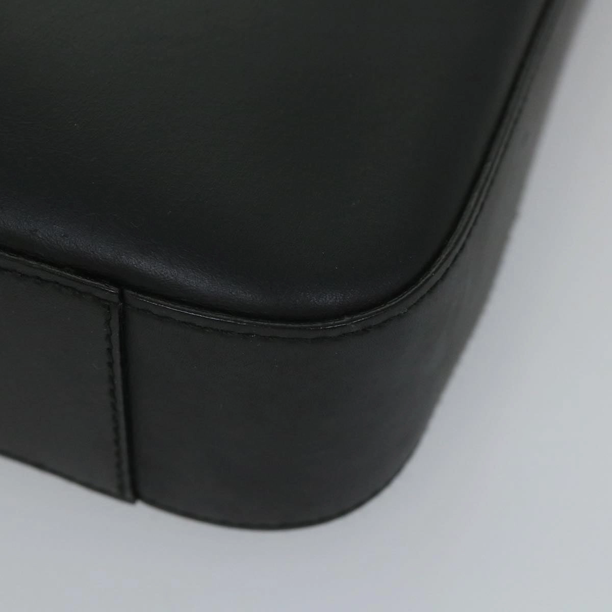 GUCCI Shoulder Bag Leather Black 001 3812  am5115